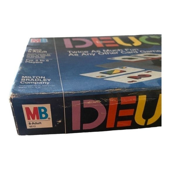 VINTAGE 1985 DEUCE Milton Bradley board game - Picture 4 of 9